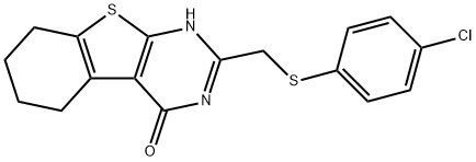 91225-75-1 2-{[(4-chlorophenyl)sulfanyl]methyl}-5,6,7,8-tetrahydro[1]benzothieno[2,3-d]pyrimidin-4(3H)-one