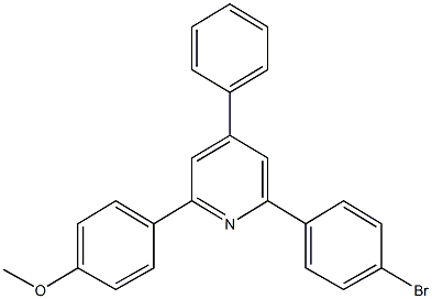 2-(4-bromophenyl)-6-(4-methoxyphenyl)-4-phenylpyridine Structure