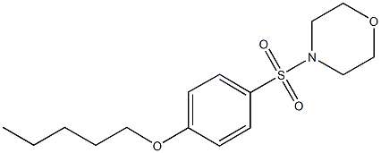 4-(4-morpholinylsulfonyl)phenyl pentyl ether 结构式