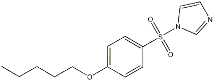 4-(1H-imidazol-1-ylsulfonyl)phenyl pentyl ether Struktur