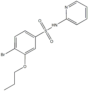 4-bromo-3-propoxy-N-(2-pyridinyl)benzenesulfonamide Structure