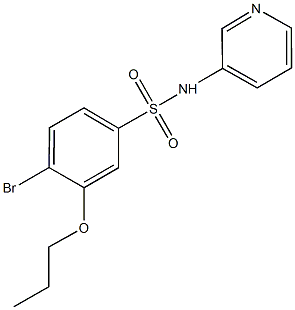 4-bromo-3-propoxy-N-(3-pyridinyl)benzenesulfonamide Structure