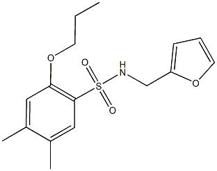 N-(2-furylmethyl)-4,5-dimethyl-2-propoxybenzenesulfonamide|