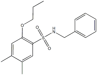 913241-42-6 N-benzyl-4,5-dimethyl-2-propoxybenzenesulfonamide