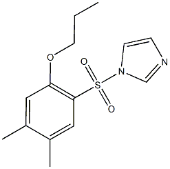 2-(1H-imidazol-1-ylsulfonyl)-4,5-dimethylphenyl propyl ether,913241-43-7,结构式