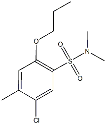 5-chloro-N,N,4-trimethyl-2-propoxybenzenesulfonamide 化学構造式