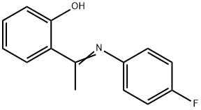 2-[N-(4-fluorophenyl)ethanimidoyl]phenol Structure