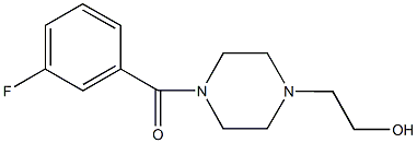 2-[4-(3-fluorobenzoyl)-1-piperazinyl]ethanol Structure