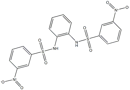 3-nitro-N-{2-[({3-nitrophenyl}sulfonyl)amino]phenyl}benzenesulfonamide Structure