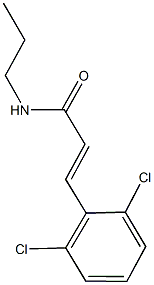 3-(2,6-dichlorophenyl)-N-propylacrylamide Struktur