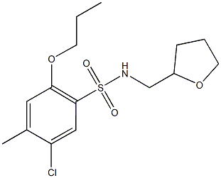 5-chloro-4-methyl-2-propoxy-N-(tetrahydro-2-furanylmethyl)benzenesulfonamide|