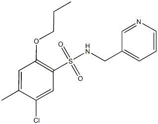 914243-42-8 5-chloro-4-methyl-2-propoxy-N-(3-pyridinylmethyl)benzenesulfonamide