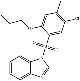 2-(1H-benzimidazol-1-ylsulfonyl)-4-chloro-5-methylphenyl propyl ether,914243-76-8,结构式