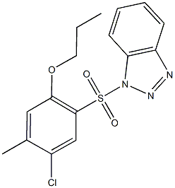 914243-82-6 2-(1H-1,2,3-benzotriazol-1-ylsulfonyl)-4-chloro-5-methylphenyl propyl ether