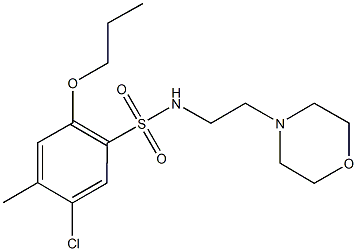 914243-88-2 5-chloro-4-methyl-N-[2-(4-morpholinyl)ethyl]-2-propoxybenzenesulfonamide