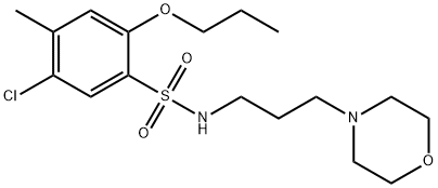 5-chloro-4-methyl-N-[3-(4-morpholinyl)propyl]-2-propoxybenzenesulfonamide,914243-90-6,结构式