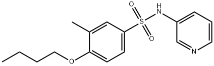 4-butoxy-3-methyl-N-(3-pyridinyl)benzenesulfonamide 结构式