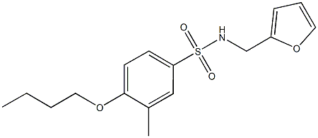 914244-61-4 4-butoxy-N-(2-furylmethyl)-3-methylbenzenesulfonamide