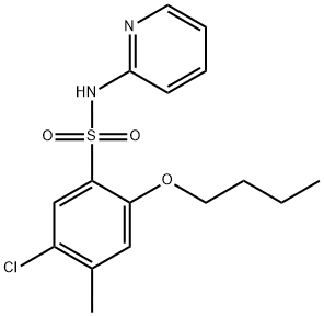 2-butoxy-5-chloro-4-methyl-N-(2-pyridinyl)benzenesulfonamide,914245-19-5,结构式