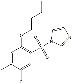 butyl 4-chloro-2-(1H-imidazol-1-ylsulfonyl)-5-methylphenyl ether|