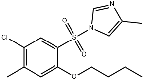 butyl 4-chloro-5-methyl-2-[(4-methyl-1H-imidazol-1-yl)sulfonyl]phenyl ether,914245-37-7,结构式