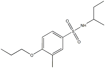 N-(sec-butyl)-3-methyl-4-propoxybenzenesulfonamide,914245-70-8,结构式