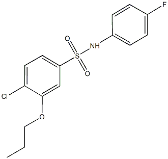 4-chloro-N-(4-fluorophenyl)-3-propoxybenzenesulfonamide,914245-83-3,结构式