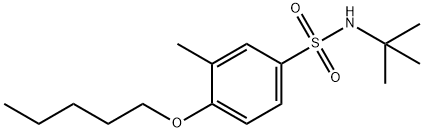 N-(tert-butyl)-3-methyl-4-(pentyloxy)benzenesulfonamide,914246-26-7,结构式