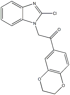 2-(2-chloro-1H-benzimidazol-1-yl)-1-(2,3-dihydro-1,4-benzodioxin-6-yl)ethanone|