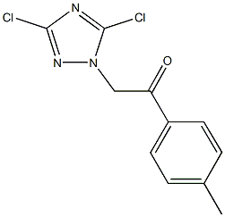 2-(3,5-dichloro-1H-1,2,4-triazol-1-yl)-1-(4-methylphenyl)ethanone,914350-26-8,结构式