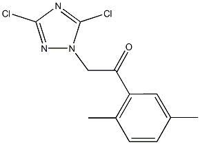 2-(3,5-dichloro-1H-1,2,4-triazol-1-yl)-1-(2,5-dimethylphenyl)ethanone Struktur
