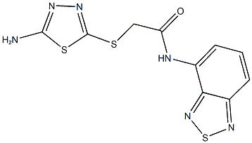 2-[(5-amino-1,3,4-thiadiazol-2-yl)sulfanyl]-N-(2,1,3-benzothiadiazol-4-yl)acetamide Structure