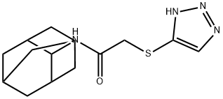 N-(2-adamantyl)-2-(1H-1,2,3-triazol-5-ylsulfanyl)acetamide 结构式