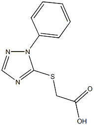 [(1-phenyl-1H-1,2,4-triazol-5-yl)sulfanyl]acetic acid Struktur