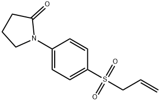 1-[4-(allylsulfonyl)phenyl]-2-pyrrolidinone 化学構造式