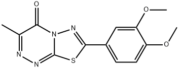7-(3,4-dimethoxyphenyl)-3-methyl-4H-[1,3,4]thiadiazolo[2,3-c][1,2,4]triazin-4-one Structure