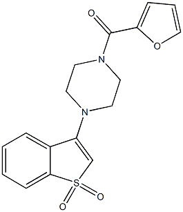 1-(1,1-dioxido-1-benzothien-3-yl)-4-(2-furoyl)piperazine|