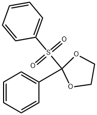2-phenyl-2-(phenylsulfonyl)-1,3-dioxolane Struktur