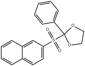 2-naphthyl 2-phenyl-1,3-dioxolan-2-yl sulfone Struktur