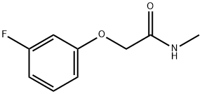 2-(3-fluorophenoxy)-N-methylacetamide 化学構造式