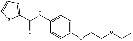 N-[4-(2-ethoxyethoxy)phenyl]-2-thiophenecarboxamide 化学構造式