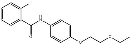 N-[4-(2-ethoxyethoxy)phenyl]-2-fluorobenzamide 结构式