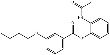 2-(acetylamino)phenyl 3-butoxybenzoate Struktur