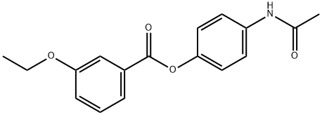 4-(acetylamino)phenyl 3-ethoxybenzoate Structure