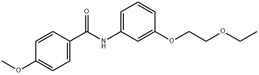 N-[3-(2-ethoxyethoxy)phenyl]-4-methoxybenzamide Struktur