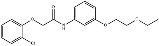 2-(2-chlorophenoxy)-N-[3-(2-ethoxyethoxy)phenyl]acetamide|