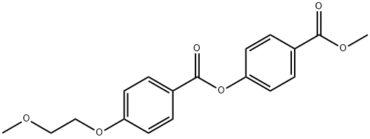 4-(methoxycarbonyl)phenyl 4-(2-methoxyethoxy)benzoate 结构式