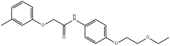 N-[4-(2-ethoxyethoxy)phenyl]-2-(3-methylphenoxy)acetamide Structure