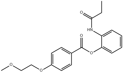 2-(propionylamino)phenyl 4-(2-methoxyethoxy)benzoate Structure