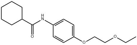 N-[4-(2-ethoxyethoxy)phenyl]cyclohexanecarboxamide 化学構造式